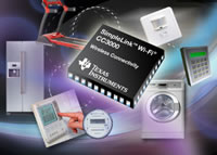 Texas Instruments' SimpleLink™ CC3000 Wi-Fi® Modules Image of Texas Instruments' SimpleLink™ CC3000 Wi-Fi® Modules