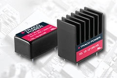Image of TRACO Power's TEL 15N and TEL 15WIN Series DC-DC Converters