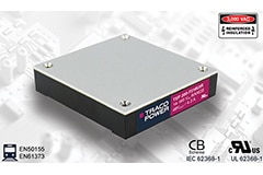 Image of TRACO Power's TEP 150/TEP 200UIR Series DC/DC Converters