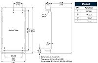 TRACO Power's Outline Dimensions TRACO Power 的外形尺寸圖