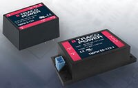 TRACO POWER's TMPW Series Ultra-Compact Encapsulated AC/DC Power Supplies  Abbildung: Extrem kompakte, gekapselte AC/DC-Netzteile der Serie TMPW von TRACO POWER