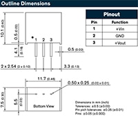 TRACO Power's TSR 1 Series Diagram Image of TRACO Power's TSR 1 Series Diagram