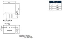 TSR 1E Diagram - Click to Enlarge Image of TRACO Power TSR 1E Series POL Switching Regulators