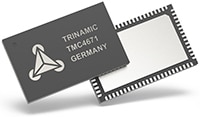 Trinamic's TMC4671 Servo Controller IC Immagine del servocontroller in CI TMC4671 di Trinamic