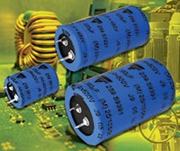 Vishay Beyschlag/Draloric/BC Components' 259 PHM-S Aluminum Electrolytic Capacitors Image des condensateurs électrolytiques aluminium 259 PHM-S de Vishay Beyschlag/Draloric/BC Components