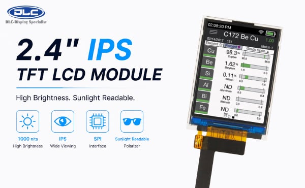 DLC Display 2.4 inch IPS TFT LCD module Image of DLC Display 2.4 inch IPS TFT LCD module