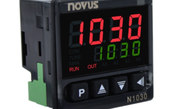 NOVUS Automation's N1030 Temperature Controller Features a High Performance PID Algorithm in 35mm Depth Image of NOVUS Automation's N1030 Temperature Controller Features a High Performance PID Algorithm in 35mm Depth
