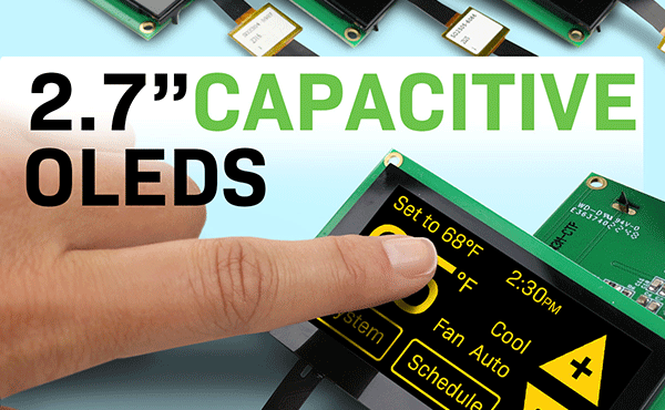 Newhaven 2.7” Touch OLEDs Image of Newhaven 2.7” Touch OLEDs