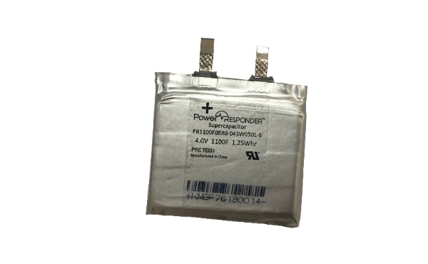 PRC Tech's 1100 Farad Cell PR1100F08R0-045W-050L-S Image of PRC Tech's 1100 Farad Cell PR1100F08R0-045W-050L-S