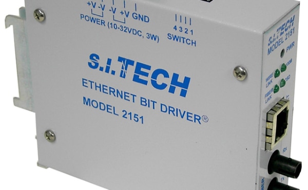 S.I. Tech's 2151 Ethernet to Fiber Bit-Driver Image of S.I. Tech's 2151 Ethernet to Fiber Bit-Driver
