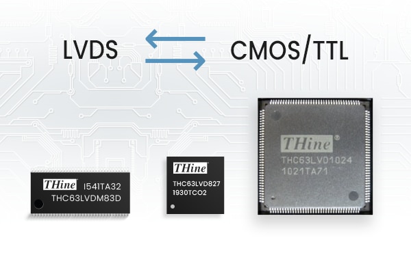 THine Solutions' LVDS (Open LDI) ICs Image of THine Solutions' LVDS (Open LDI) ICs