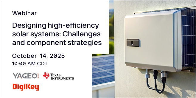 image of Designing high-efficiency solar systems: Challenges and component strategies webinar