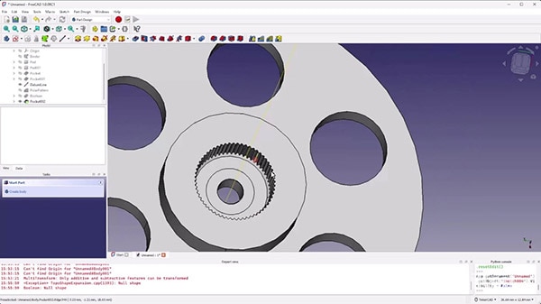 Intro to FreeCAD Part 5: Patterns and Boolean Operations Intro to FreeCAD Part 5: Patterns and Boolean Operations