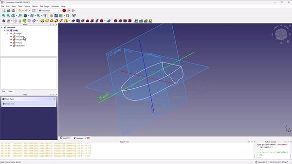 Intro to FreeCAD Part 7: Sweeps and Lofts with Guide Curves Intro to FreeCAD Part 7: Sweeps and Lofts with Guide Curves