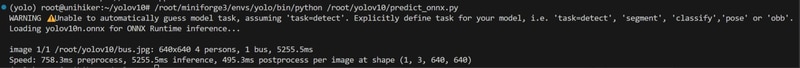 The terminal display shows image of The terminal display shows