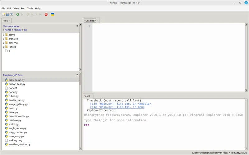 Getting Started with Pimoroni Explorer Image of Getting Started with Pimoroni Explorer