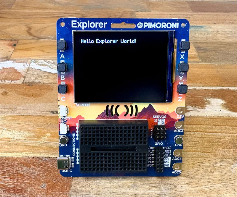 Getting Started with Pimoroni Explorer Image of Getting Started with Pimoroni Explorer