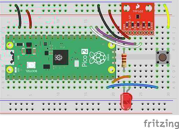 Intro to Embedded Rust Part 5: Reading from an I2C Temperature Sensor Image of Intro to Embedded Rust Part 5: Reading from an I2C Temperature Sensor