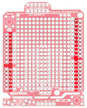 SparkFun Arduino ProtoShield Hookup Guide Image of SparkFun Arduino ProtoShield Hookup Guide