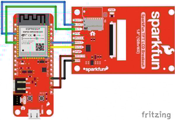 TFT LCD Breakout 1.8in 128x160 Hookup Guide Image of TFT LCD Breakout 1.8in 128x160 Hookup Guide