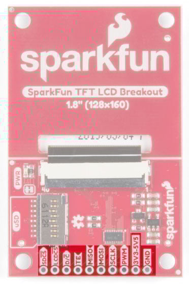 TFT LCD Breakout 1.8in 128x160 Hookup Guide Image of TFT LCD Breakout 1.8in 128x160 Hookup Guide