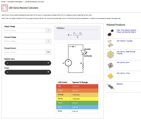 Two Digi-Key Calculators that Makers Need to Know About Two DigiKey Calculators that Makers Need to Know About