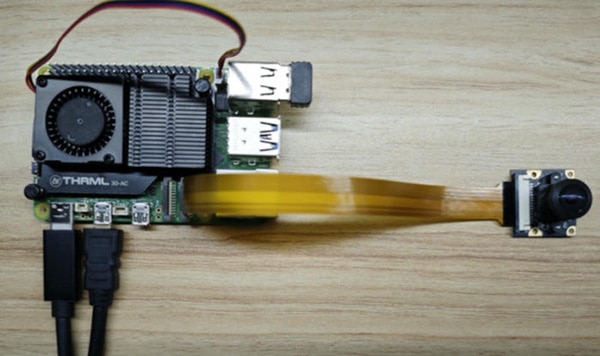 Global shutter camera module compatible with Raspberry Pi 4 and 5 image of Global shutter camera module compatible with Raspberry Pi 4 and 5