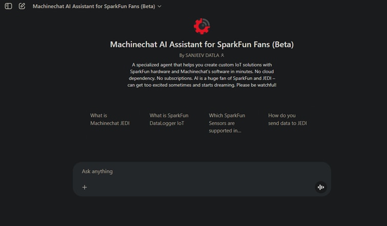 Machinechat and SparkFun, Bringing AI-Powered IoT to the Masses image of Machinechat and SparkFun, Bringing AI-Powered IoT to the Masses