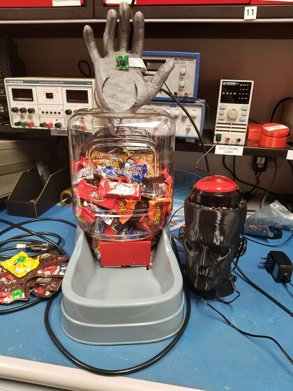 The "Scaredy Pi" Automated Candy Dispenser