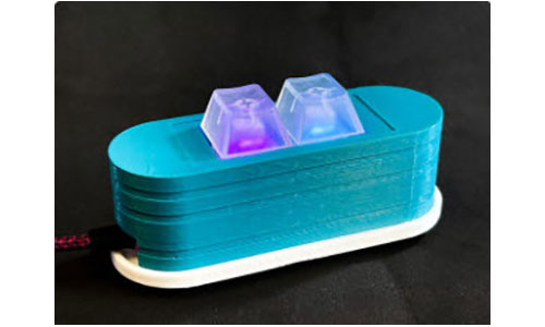 Deco Two-Key Feather Macro Pad