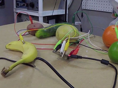 Fruit Drums with Circuit Playground’s Capacitive Touch Sensors