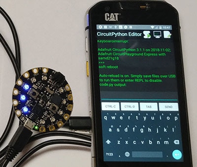 Using the Android CircuitPython Editor