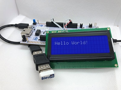 Bluetooth LE based LCD messenger using STM32