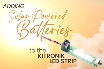 Adding Solar Powered Rechargeable Batteries