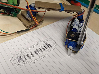 Making a Cardboard Pico Drawing Robot Arm