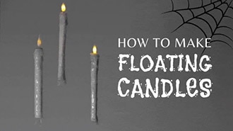Make Halloween Shine: Spooky Floating Candles from LED Torch Kits!