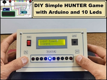 DIY Simple HUNTER LED Game with Arduino