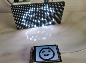 DIY a Handwritten Dot Matrix Display with UNIHIKER