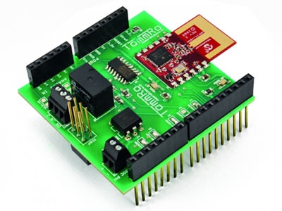 Welcome to the Arduino MRF24J40 Wireless Shield Image of MRF24J40
