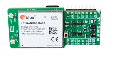 Image of MikroElektronika 4G LTE & GNSS CLICK board