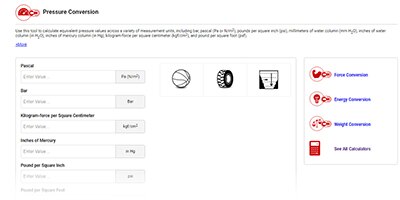 Image of Pressure Conversion Calculator