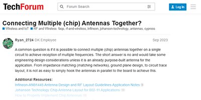 Image of Connecting Multiple (chip) Antennas Together?