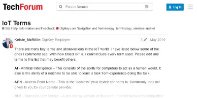 Image of Related Content Card: IoT Terms