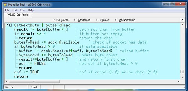 Image of GetNextByte mimics the bytestream of a traditional device server