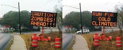 Image of Reported incidents of hacked digital road signs