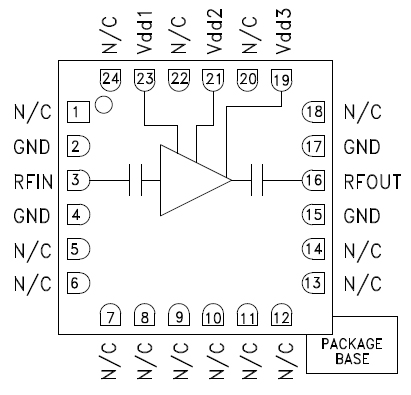 Analog Devices 的 HMC519LC4TR GaAs LNA 圖片