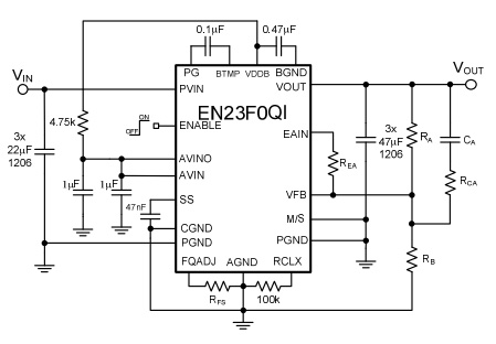 Enpirion EN23F0QI’s output voltage