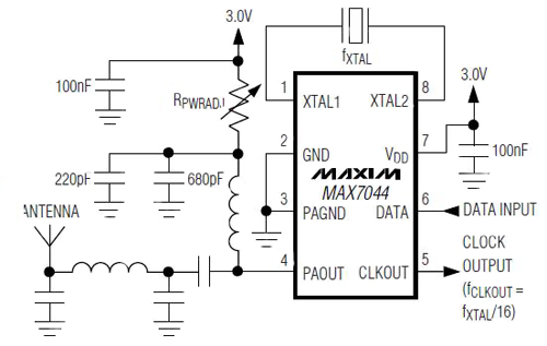 Maxim MAX7044 diagram