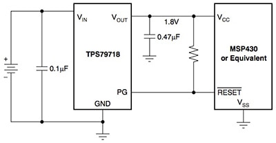 Image of Texas Instruments TPS79718 diagram