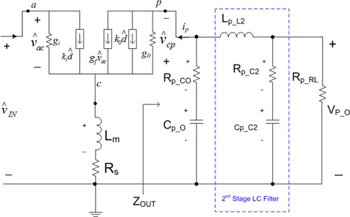 Image of flyback converter with secondary side components reflected to the primary side in DCM